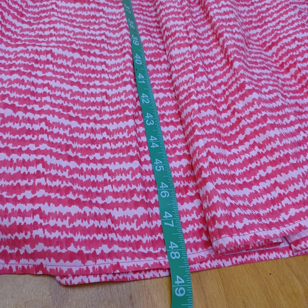 Tucker Allyson Midi Dress Size L Women Preppy In Raspberry Sound Organic Poplin - Picture 6 of 13